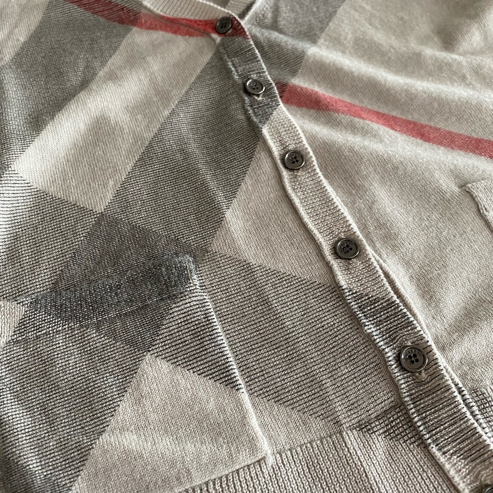 Burberry Classic Check Wool/Cashmere Cardigan - Picture 2 of 9